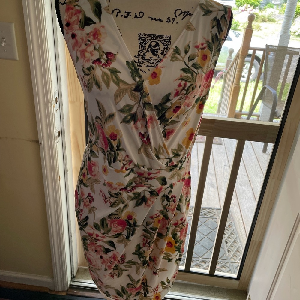 Plus size floral dress
